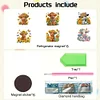 (US Local)6Pcs Diamond Painting Refrigerator Magnets Diamond Art Kits for Adults (Yaks)