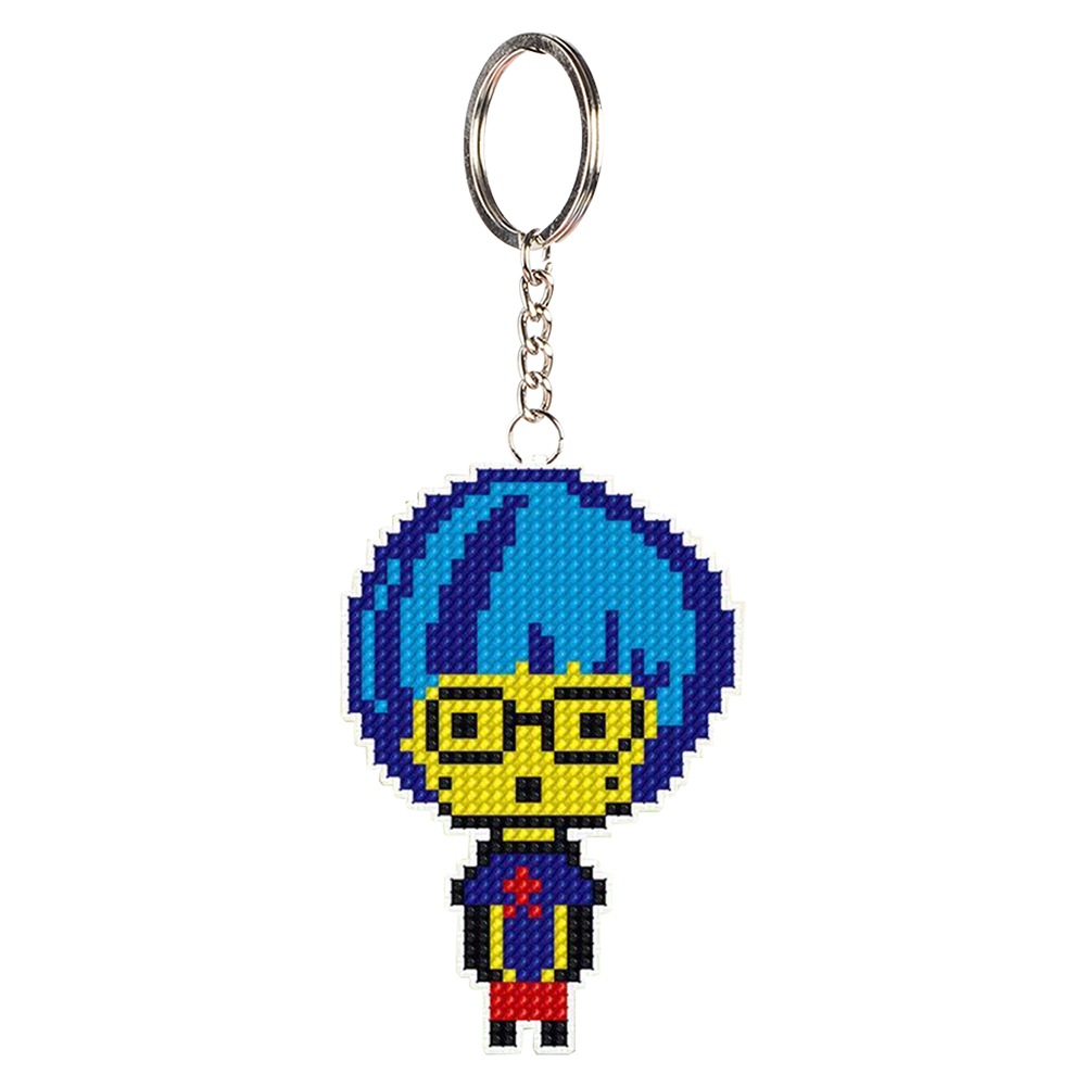 

Boy and Girl - Bead Embroidery - Keychain, 501 Original