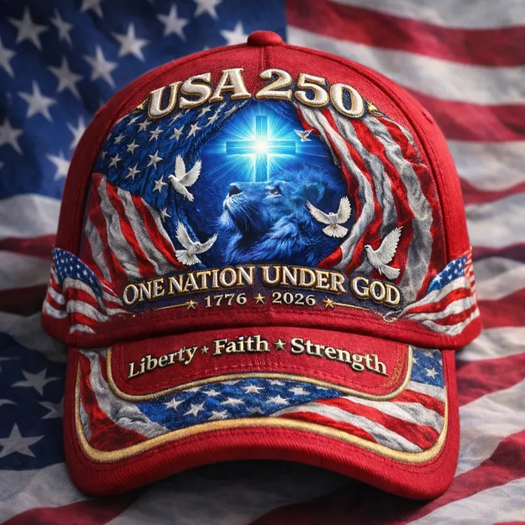 37Necklaces US 250th Anniversary Faith Art Print Hat