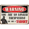 Trespass Warning - Vintage Metal Signs - 20*30cm/30*40cm - Warning