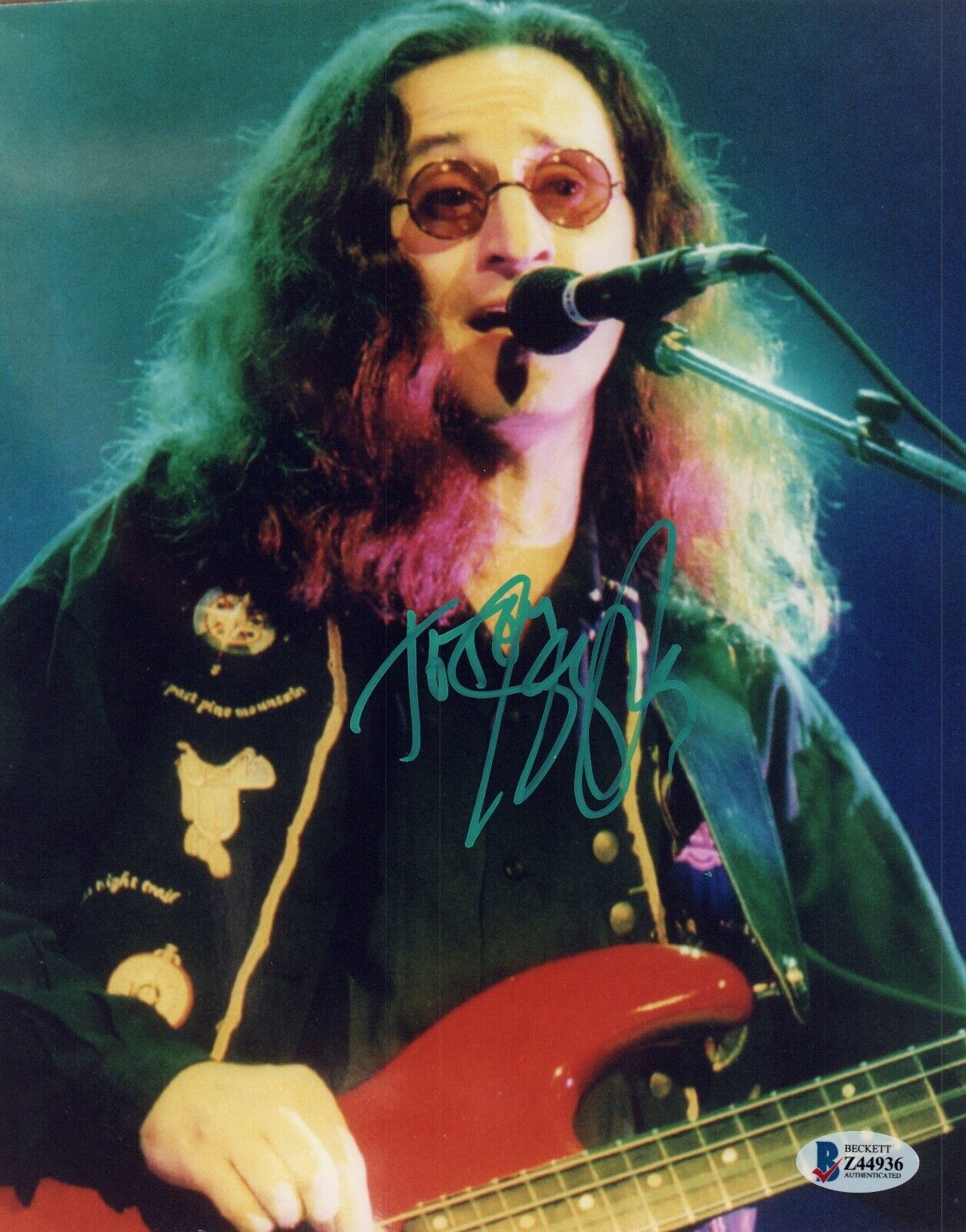 Geddy Lee Signed Autographed 8x10 Photo Poster painting Rush Beckett BAS COA