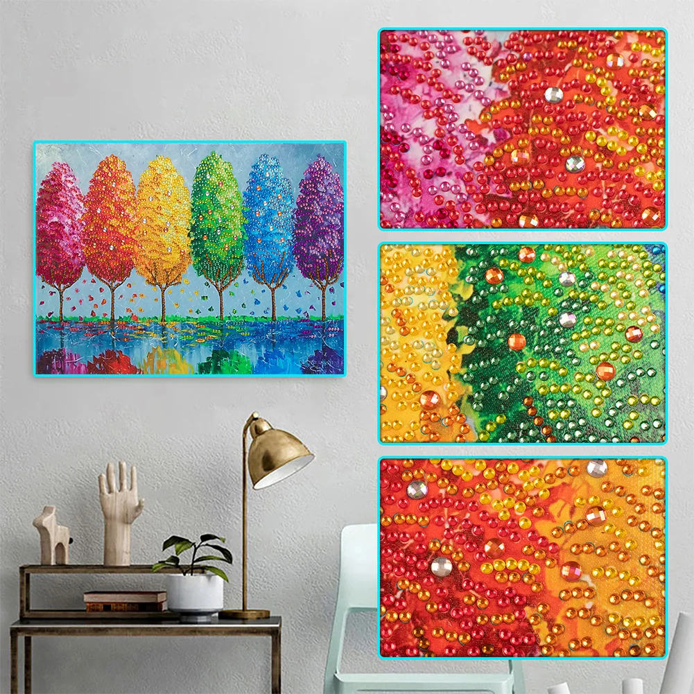 Diamond Painting - Special Shaped Drill - Tree(40*30cm)