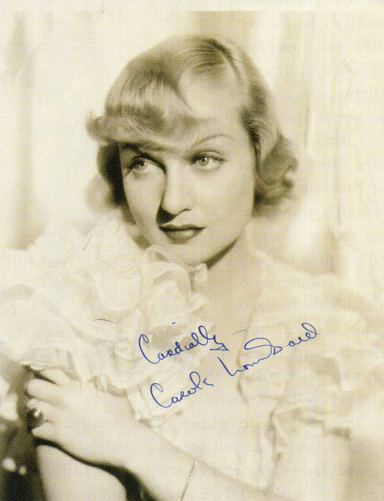 CAROLE LOMBARD Signed Photo Poster paintinggraph - Film Actress - preprint