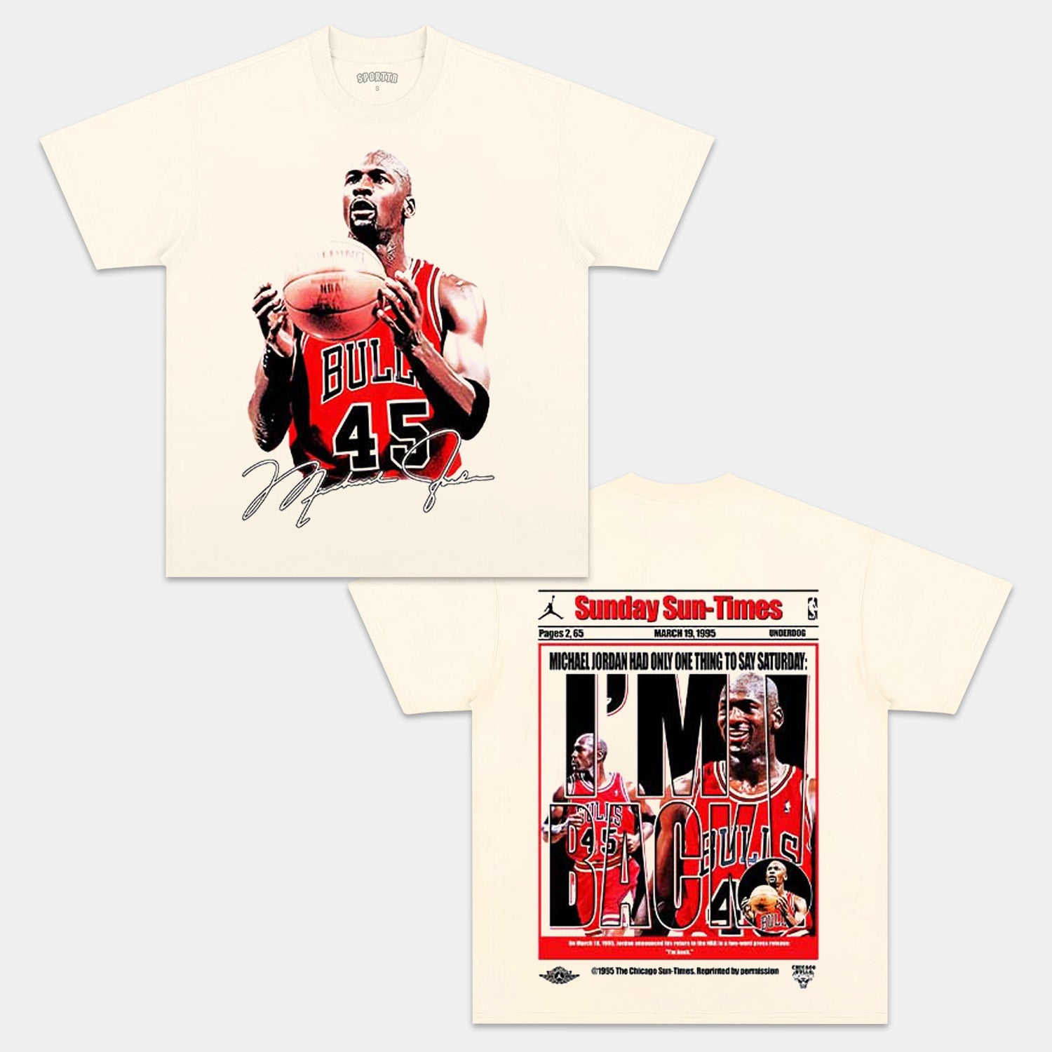 &ldquo;I&rsquo;M BACK!&rdquo; MICHAEL JORDAN TEE