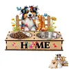 Bol en bois pour chien - 5d bricolage d&eacute;coration artisanale