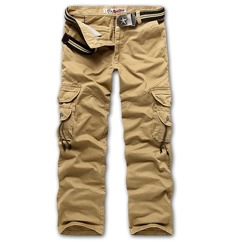 Gandisa New Fashion Men Cargo Pants Baggy Pants Cotton Trousers M-3XL AYG16