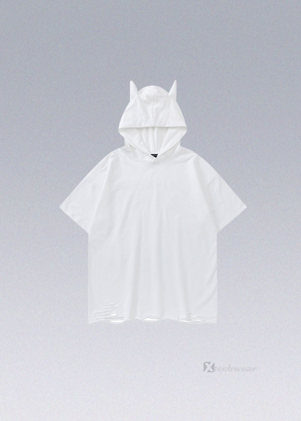 Devil Horn Hooded Tees Techwear - X techwear-x