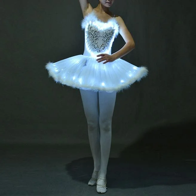 White Sweet Light Swan Ballet Dress SP13699