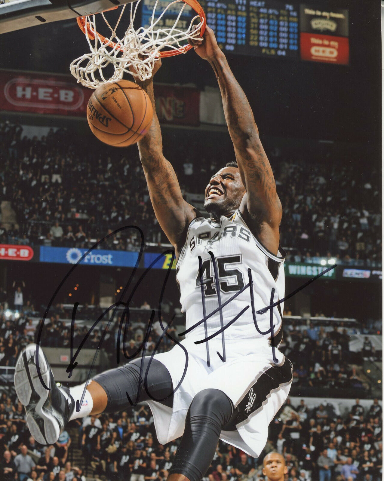 DeJuan Blair Autographed 8x10 San Antonio Spurs#S1337