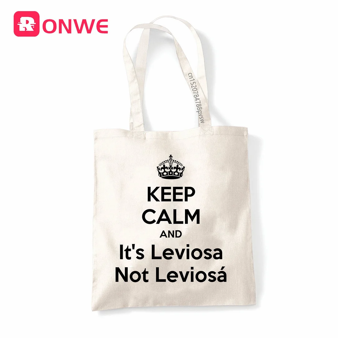 It's Leviosa Not LeviosA Reusable Women Shopping Canvas Bag Girl Tote Eco Shopper Shoulder Bags,Drop Ship