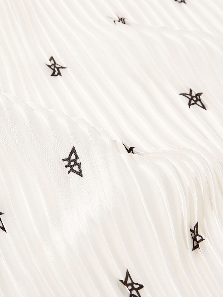 Star Pleated Bandana Scarf