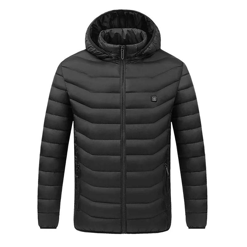 Heating Suit Big Men's and Women's Cotton-Padded Jacket Usb Electric Heating Jacket Winter Warm Cotton Jacket Men