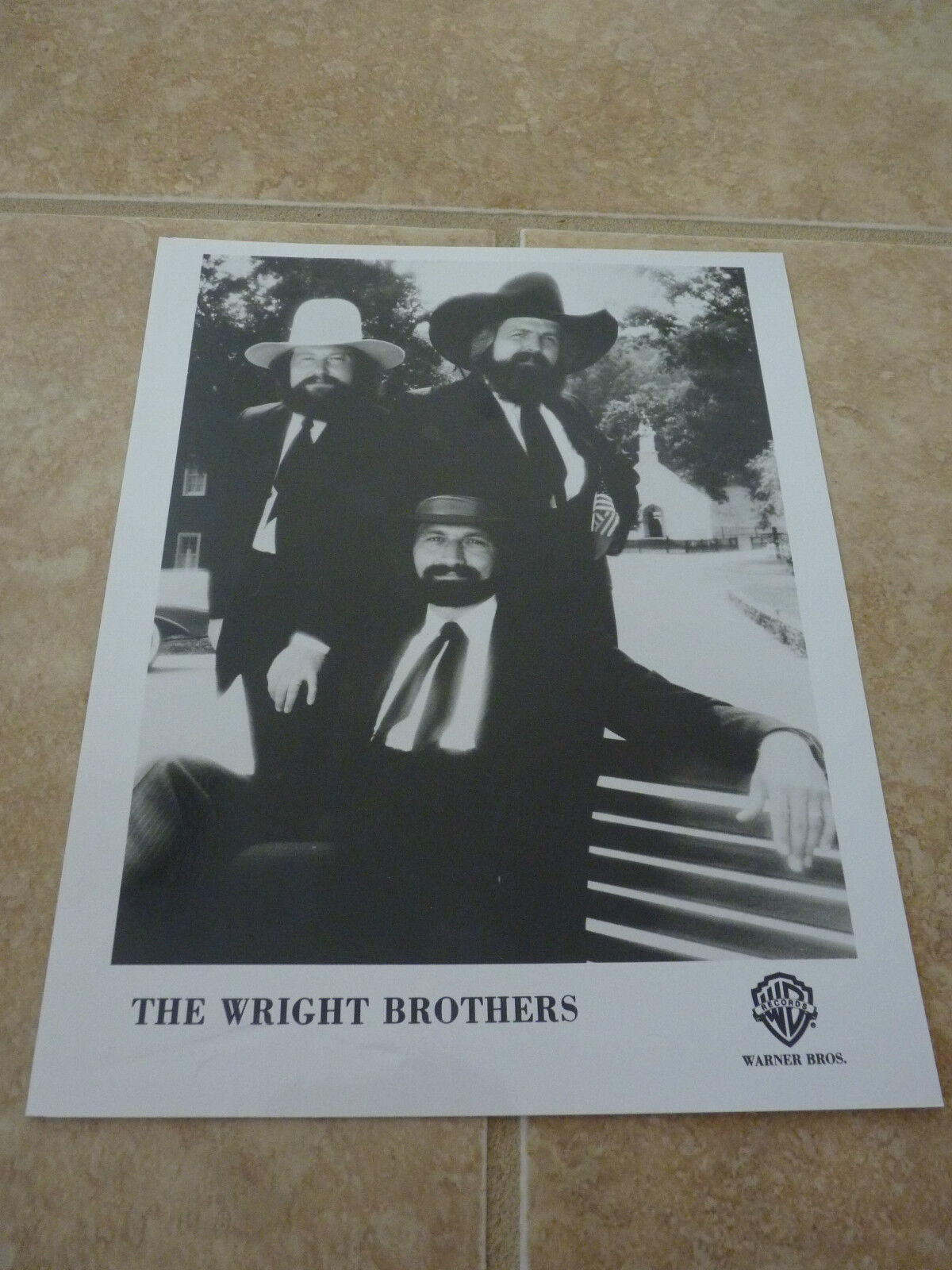 The Wright Brothers 8x10 B&W Publicity Picture Promo Photo Poster painting