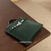 Soft cowhide handbag/crossbody bag, Birkin Kelly vintage tote bag
