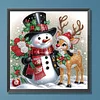 Diamond Painting - Partial Special Shaped Drill - Winter Snowman(Canvas|30*30cm)