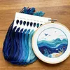 Friendship Bracelet String 6-Strand 120m Long DIY Hand Embroidery Threads Gradient Color Design for Bracelet DIY Crafts Sewing Embroidery Supplies