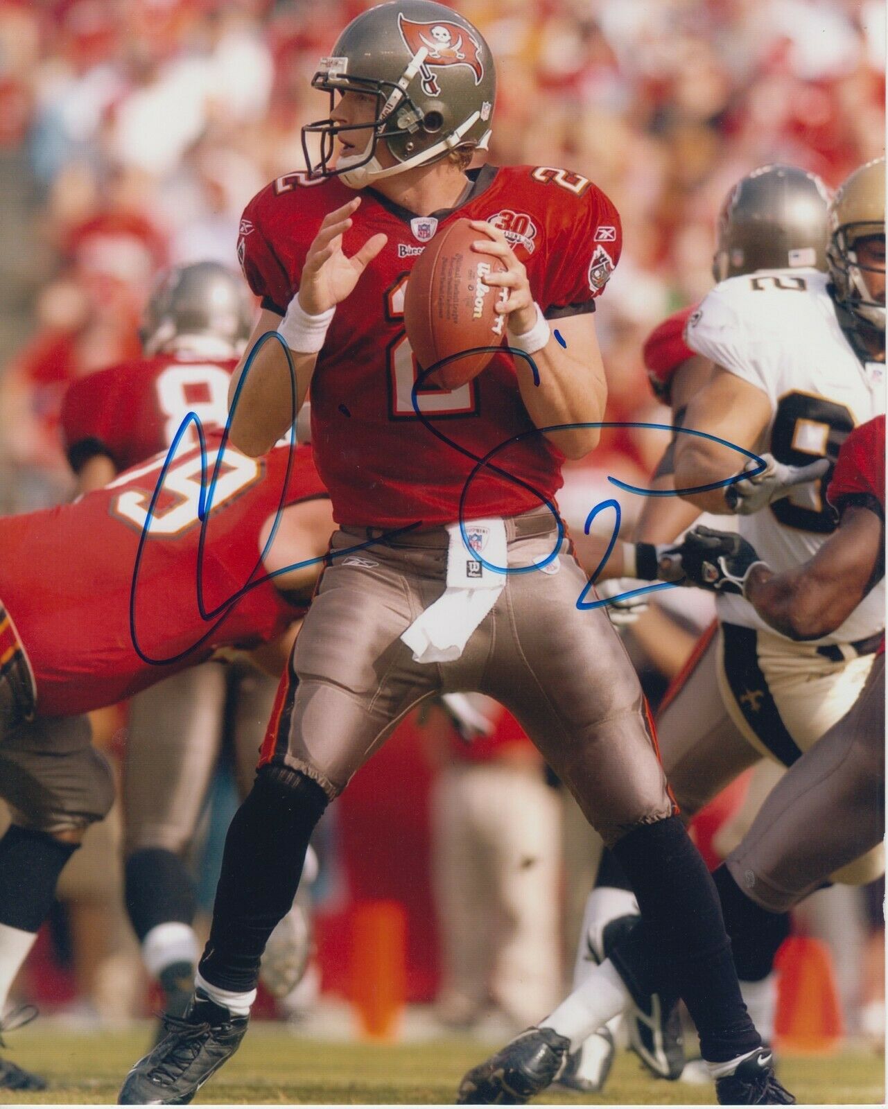 Chris Simms #0 8x10 Signed Photo Poster painting w/ COA Tampa Bay Bucs