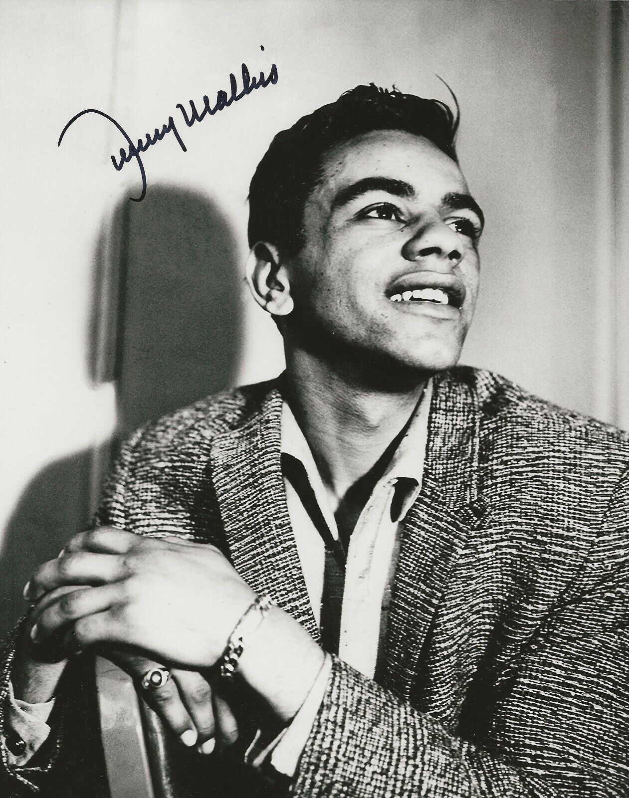 Johnny Mathis REAL hand SIGNED Photo Poster painting #1 COA Autographed pop singer legend