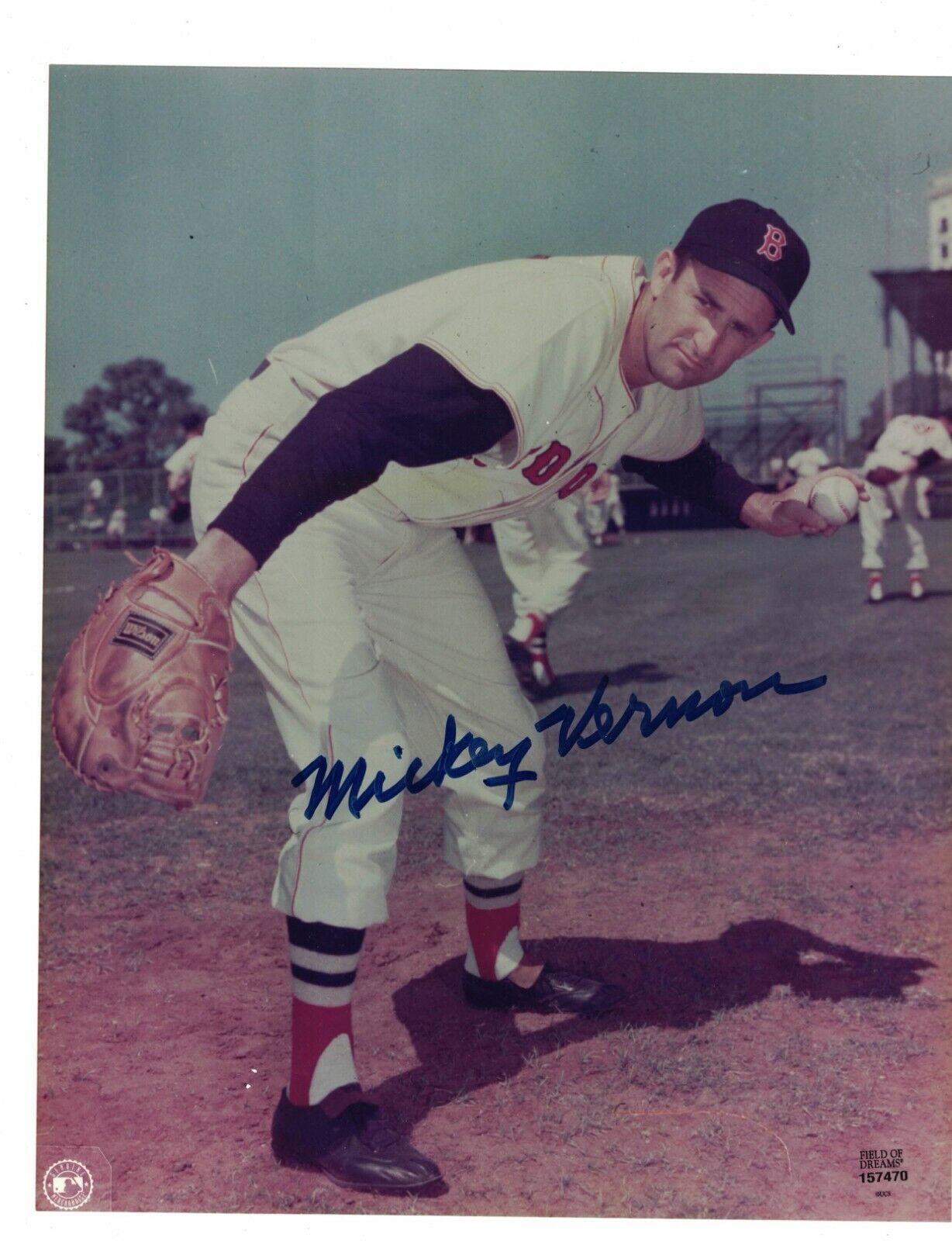 Mickey Vernon Boston Red Sox Signed 8 x 10