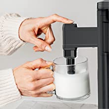 Fold away frother