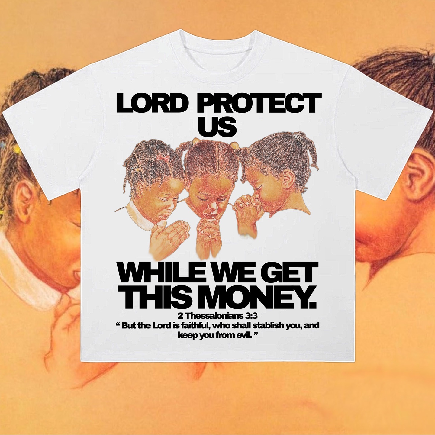 Sopula Lord Protect Us Graphic Cotton T-Shirt - SOPULA
