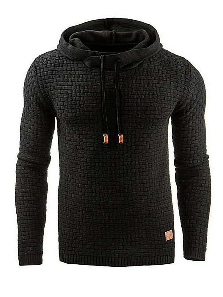 Mens outdoor sports fitness hooded sweater