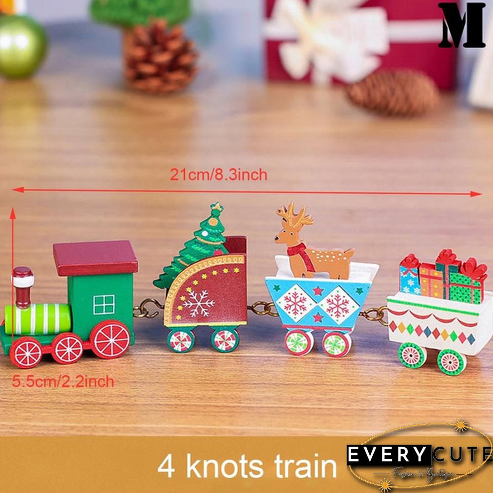 Christmas Wooden Little Train Merry Christmas Decoration For Home Christmas Ornaments New Year Gifts Xmas Decor Navidad Noel