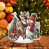 >SALE<Christmas Acrylic Winter Snowman Diamond Painting Desktop Decor for Office Decor