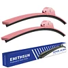 EMITHSUN OEM QUALITY 24" + 18" Premium All-Seasons Stable And Quiet Sakura Pink Windshield Wiper Blades (Set of 2)