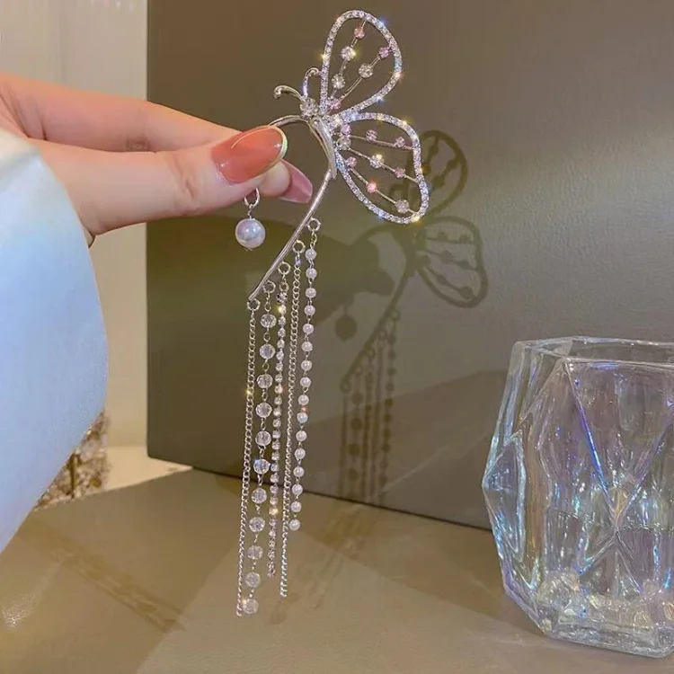 Butterfly Tassel Ear Cuff(One Piece)
