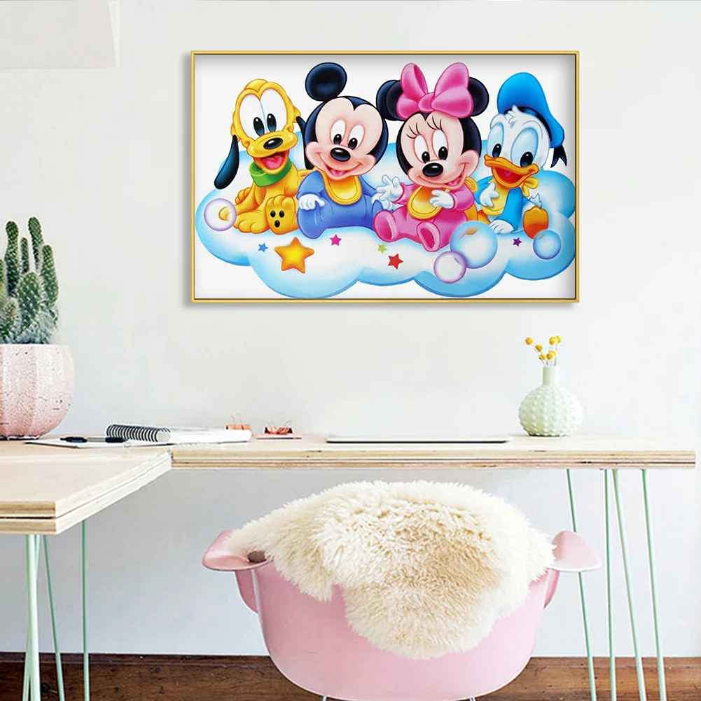 Diamond Painting - Full Round Drill - Mikey Mouse(40*30cm)