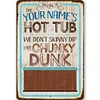 Hot Tub Rules  - Warning Vintage Metal Signs(12*16Inch)