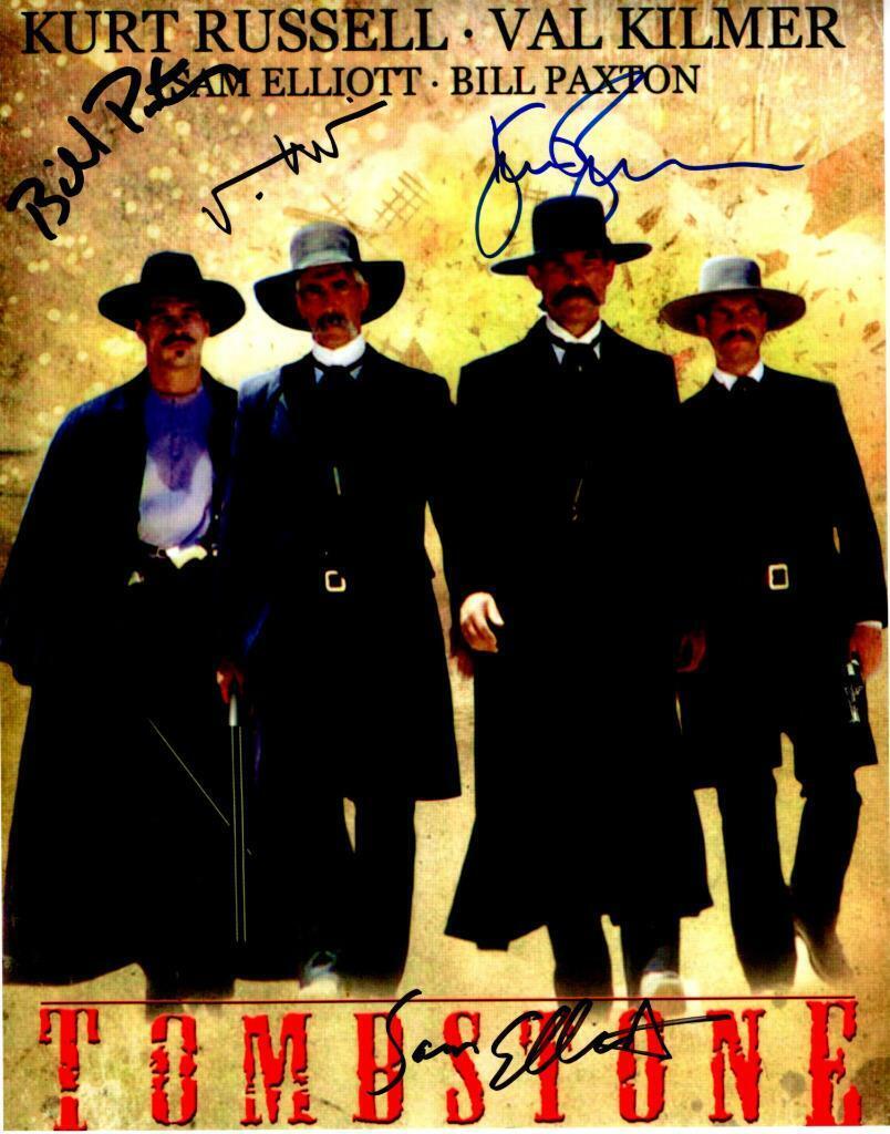 Kurt Russell Paxton Elliott + 1 signed 11x14 Photo Poster painting autographed Picture with COA