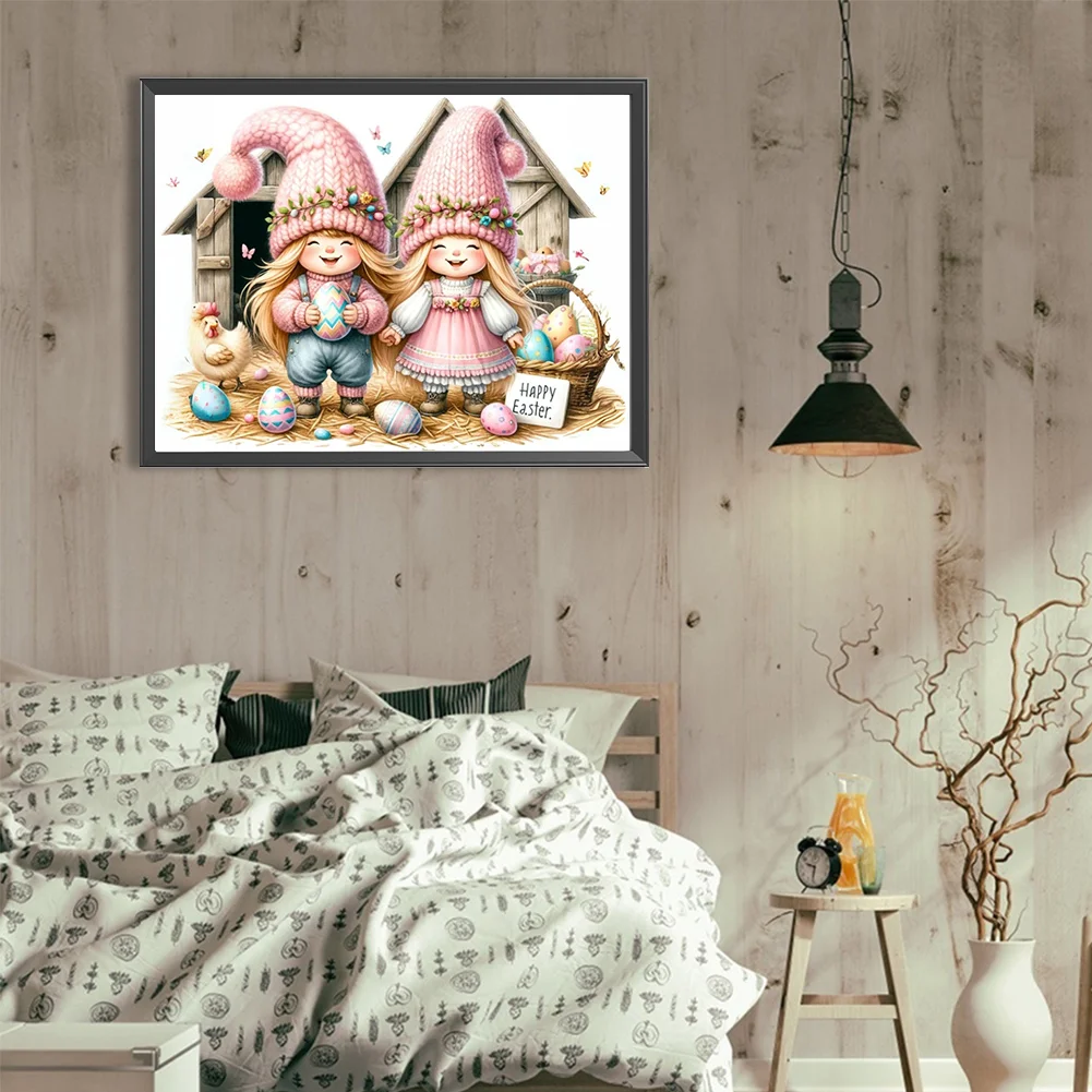Diamond Painting - Full Round Drill - Easter Kids(Canvas|40*30cm)