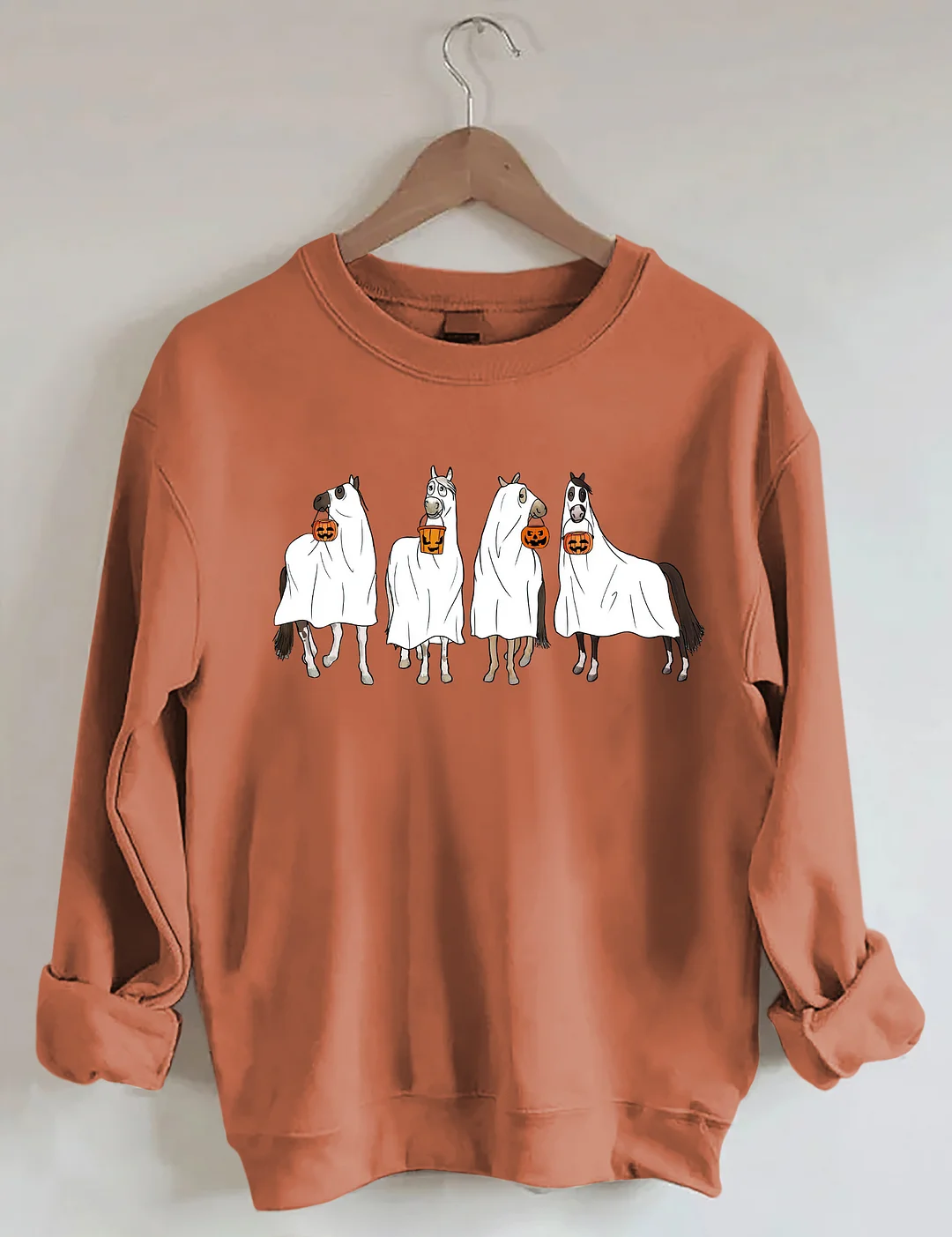Halloween Horse Ghost Sweatshirt