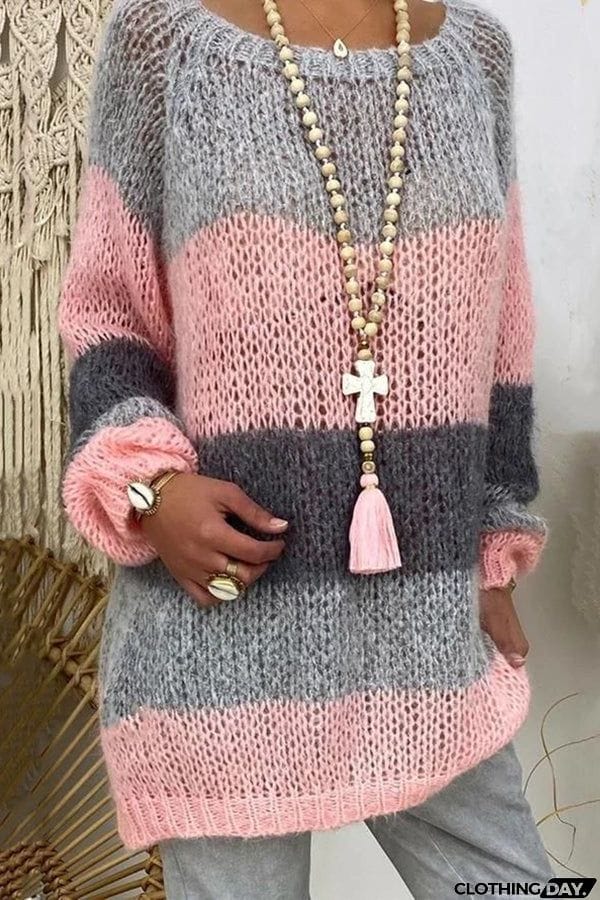 Just The Way You Are Colorblock Sweater