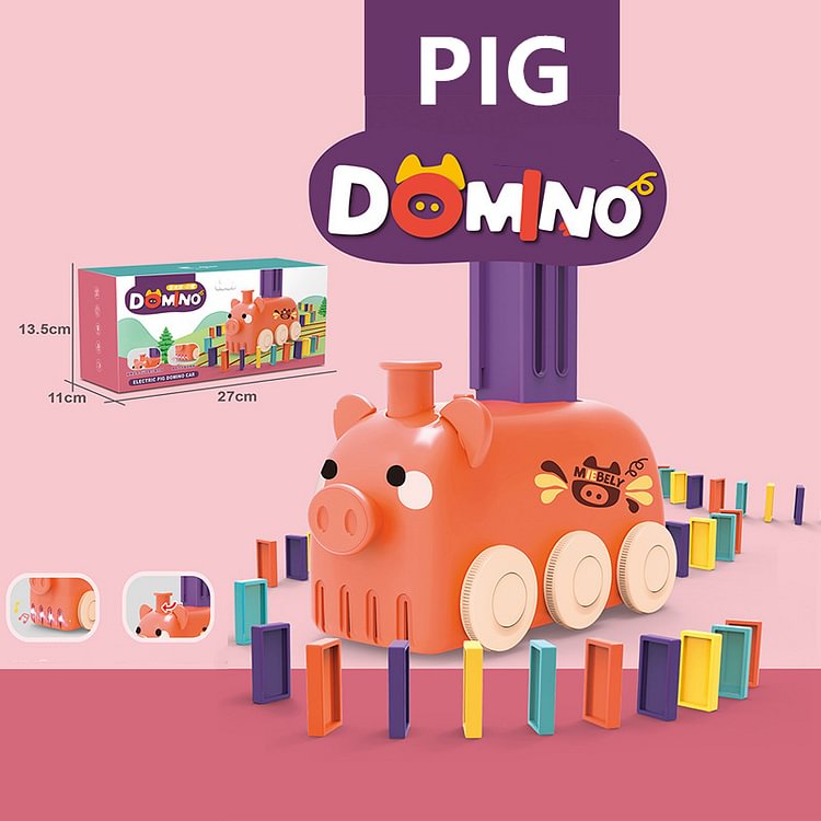 Domino Blocks Train Set Building and Stacking Toy
