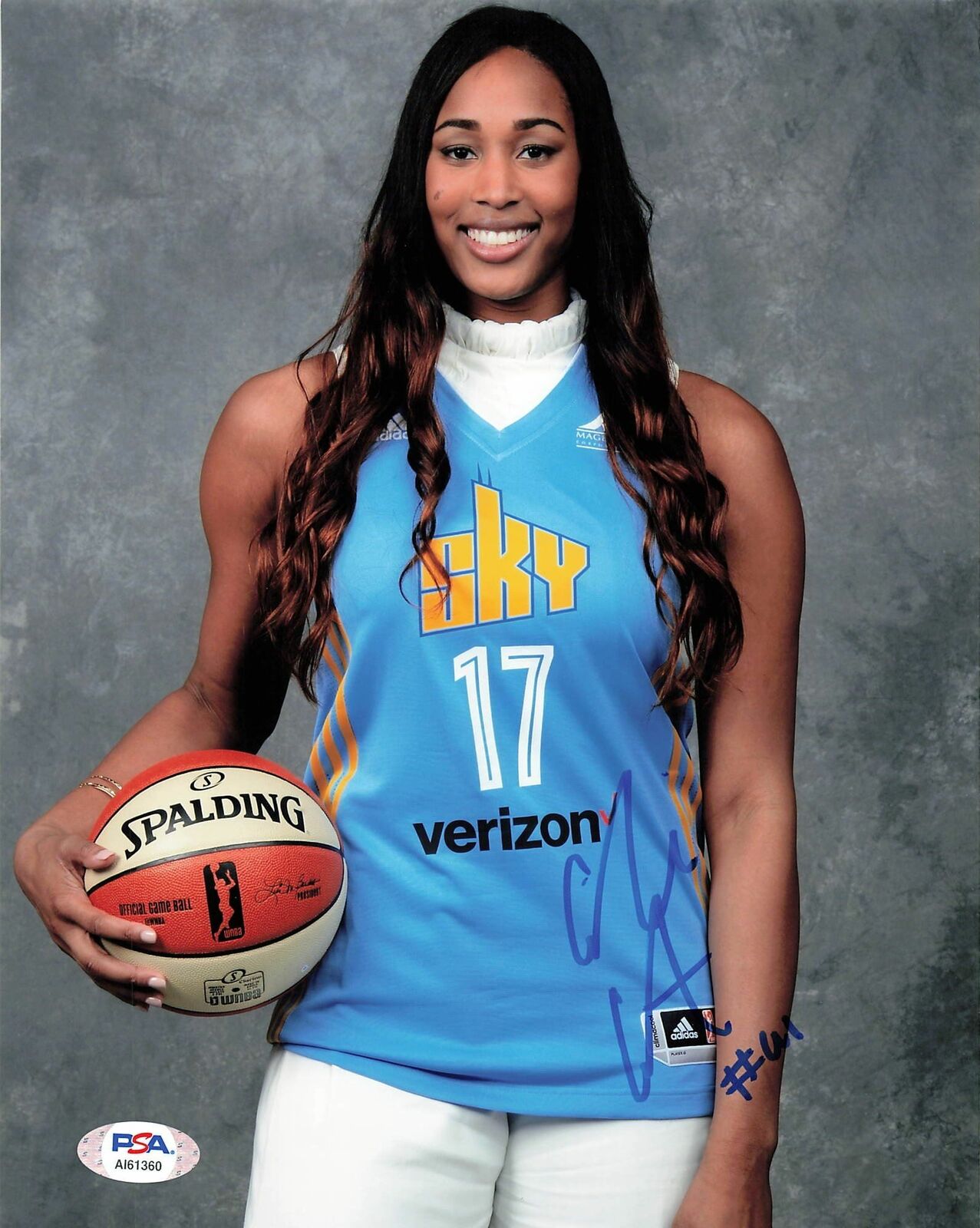 ALAINA COATES signed 8x10 Photo Poster painting Chicago Sky Autographed