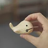 Purely handmade whale-shaped basswood wooden fish-knocking Buddhist decompression artifact