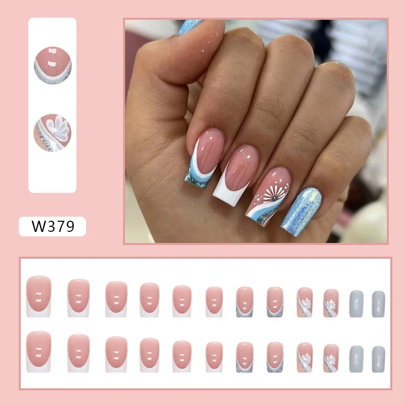 Churchf Churchf White French Light Blue Flowers Flash Blue Gold Pink French Ins Wind Armor