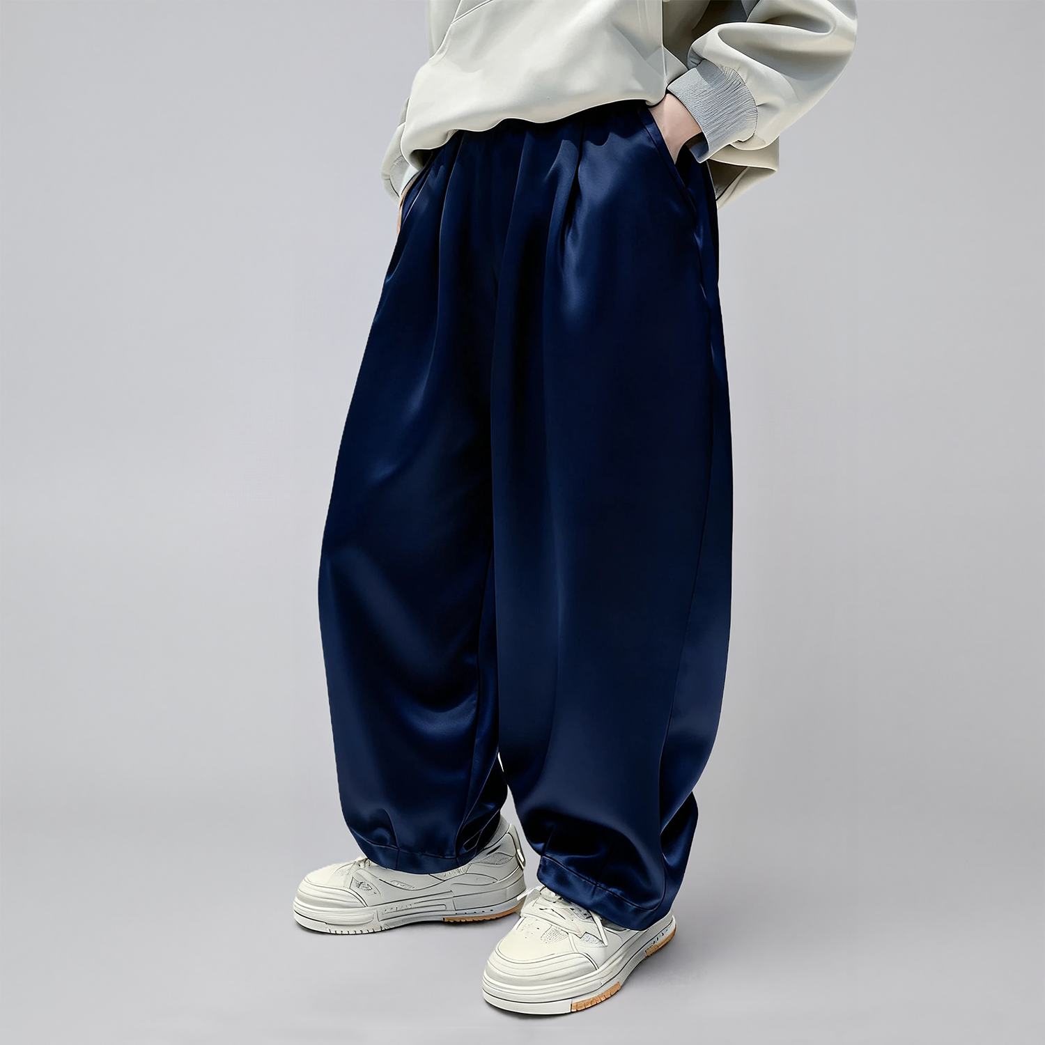 Chic Relaxed Silk Boys' Pants REAL SILK LIFE