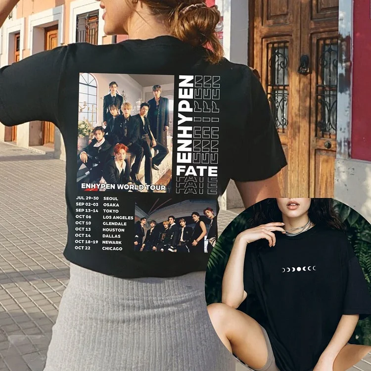 ENHYPEN 2023 World Tour FATE Vintage Design T-shirt