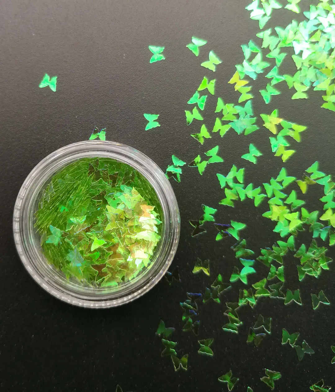 Gold Silver Glitter Nail Foil Sticker Adhesive Transfer Paillette Flake Full Cover Weed Leaf Decal Decor Decoration Manicure