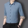 2023 Men's Business Casual Pocket Cotton Linen Shirt