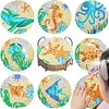 8pcs DIY Anti Slip Sea living Coasters Stackable Creative for Tabletop Protection