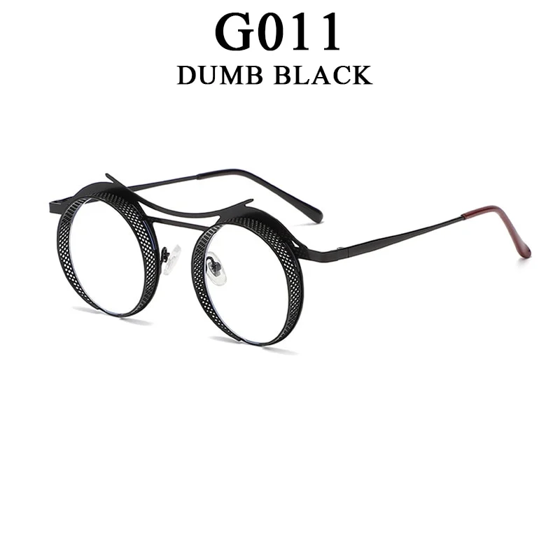 Vintage Retro Steampunk Round Lenses Sunglasses-VESSFUL