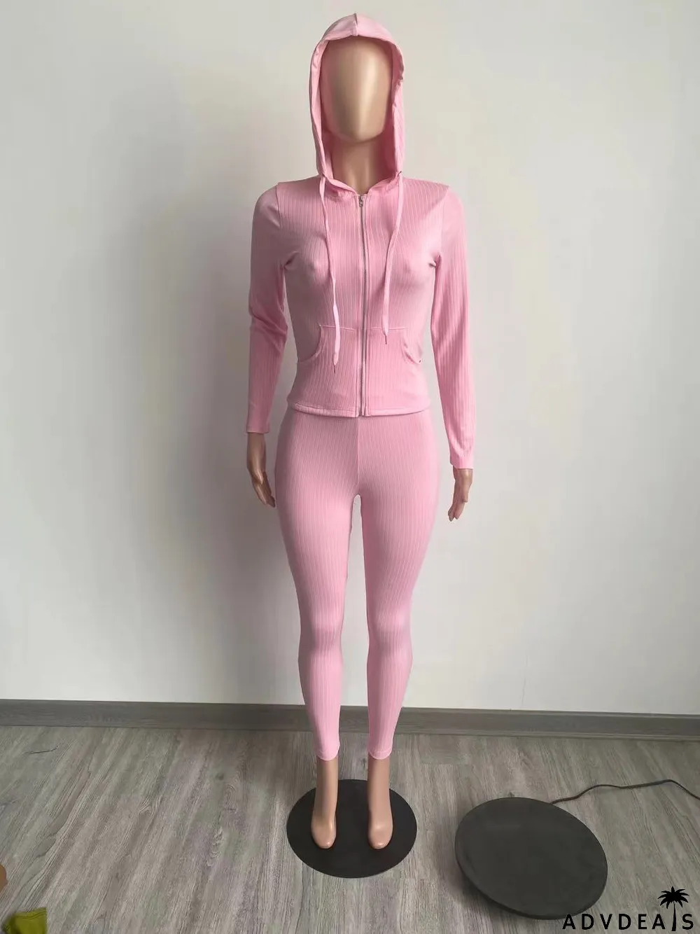 Hooded Cardigan Slim Fit Sports Casual Suit