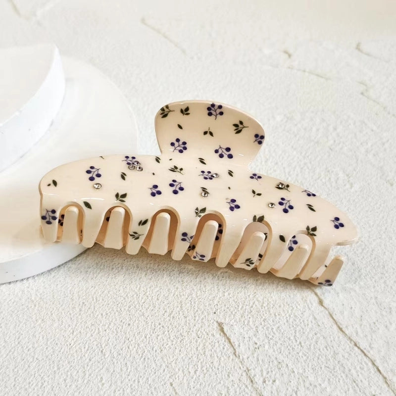 Cute Minimalist Women’s Cherry Flower Acetic Acid Sheets Hair Claws