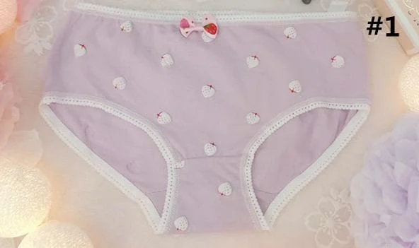 Kawaii Strawberry/Ice-cream Pattern Undies SP165486