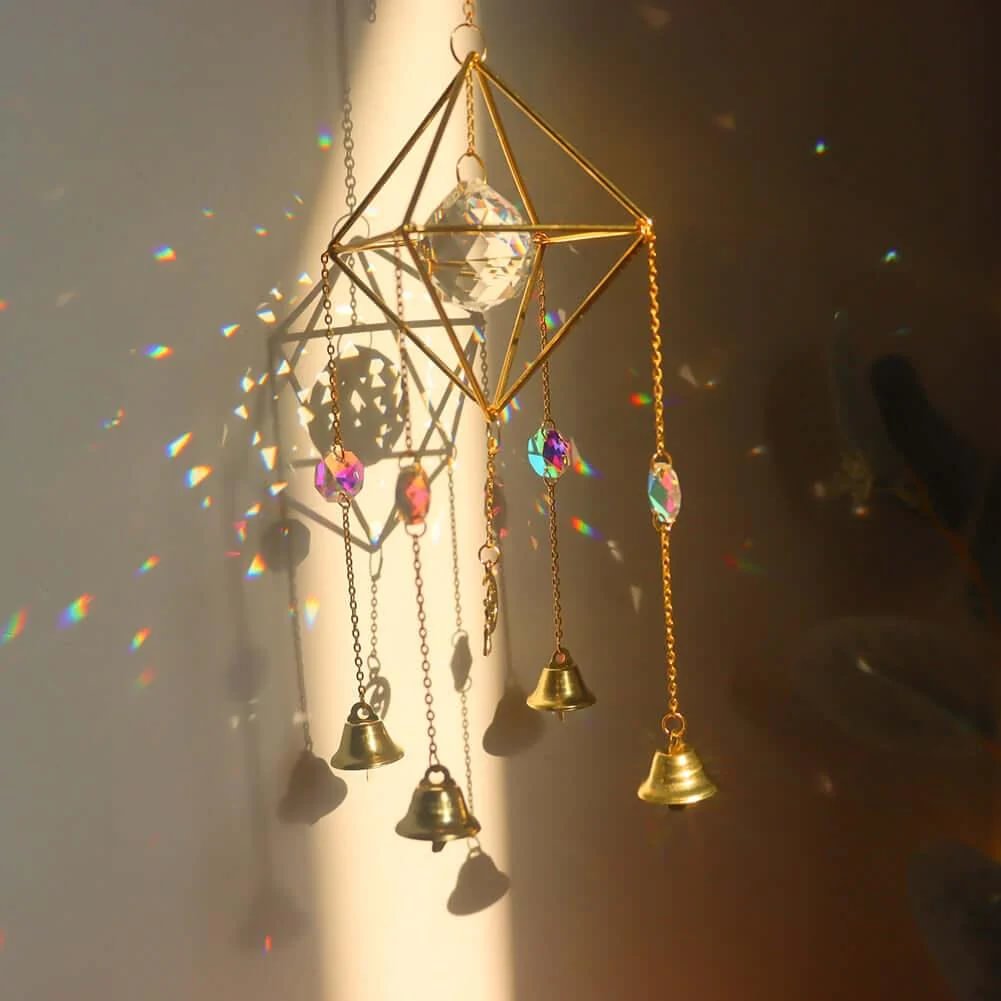 Suncatcher | Sun catcher | Housewarming | Sun Catcher Star Moon Pendant Crescent Light Reflection | Light catcher | Gift